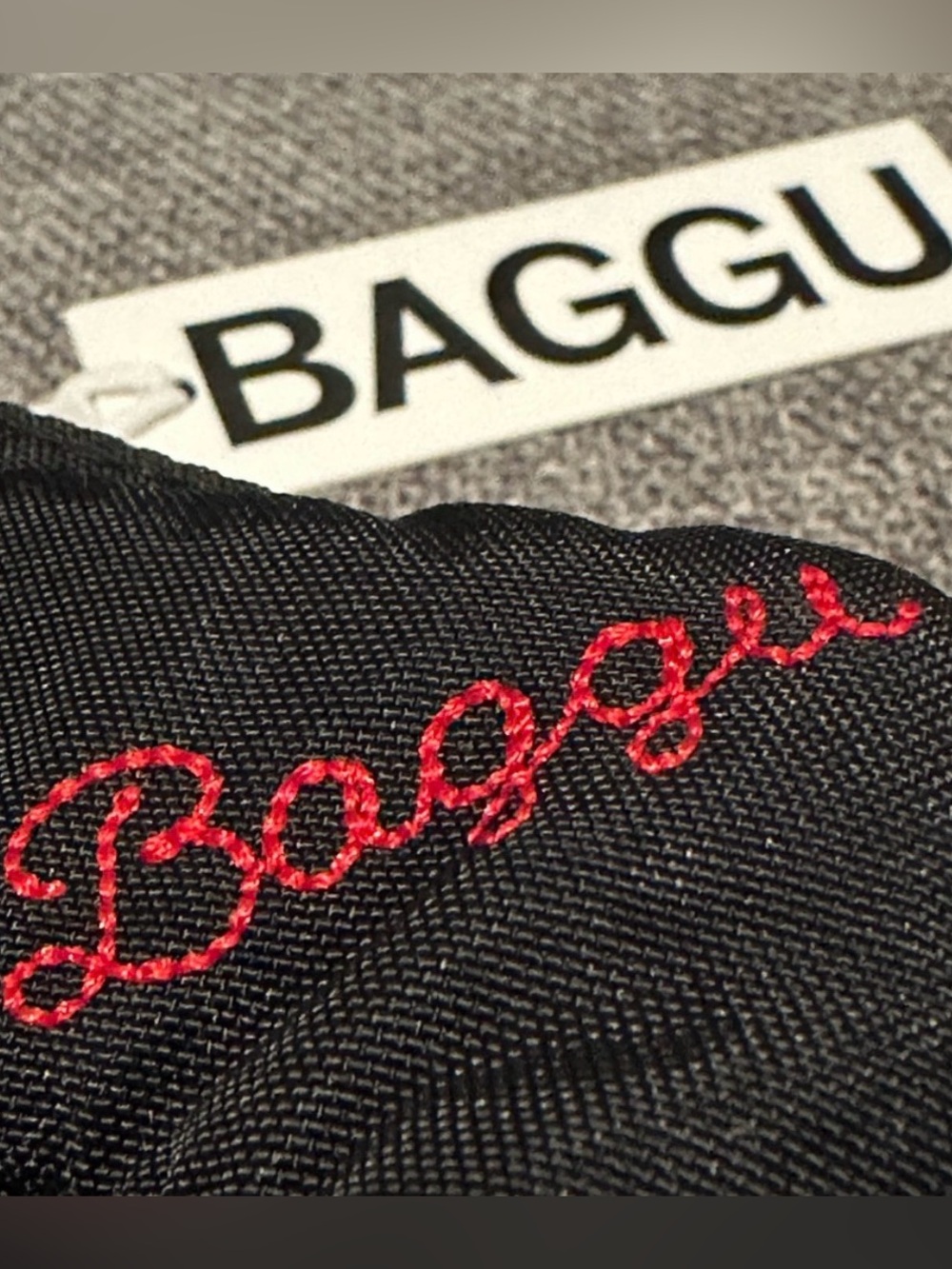 NWT BAGGU black horse with red embroidered horse bag charm / NEW - Picture 12 of 16